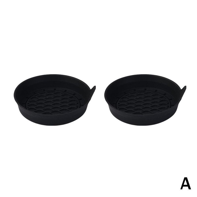 Popular silicone car cup holder with rim, 1.5cm rim height, suitable for 7cm diameter.